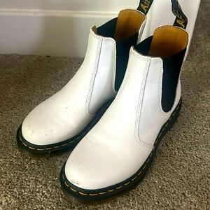 Worn one time, practically new!! White Doc Martens size 6